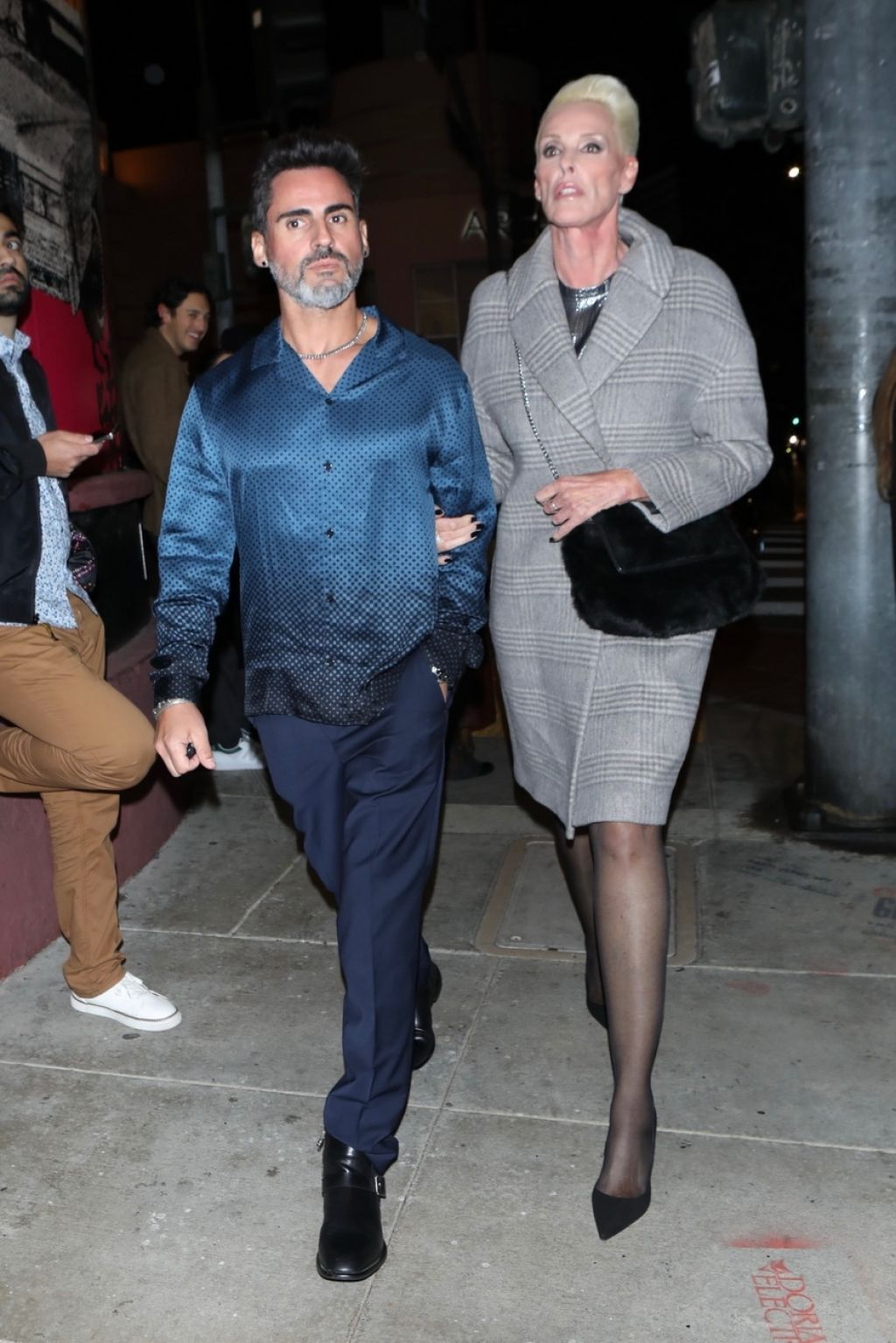 Brigitte Nielsen at Balenciaga After Party With Husband Mattia Dessì in ...