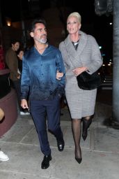 Brigitte Nielsen at Balenciaga After Party With Husband Mattia Dessì in West Hollywood 12/02/2023