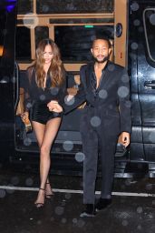 Chrissy Teigen and John Legend at The Polo Bar in NY 12/28/2023