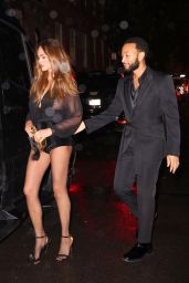 Chrissy Teigen and John Legend at The Polo Bar in NY 12/28/2023