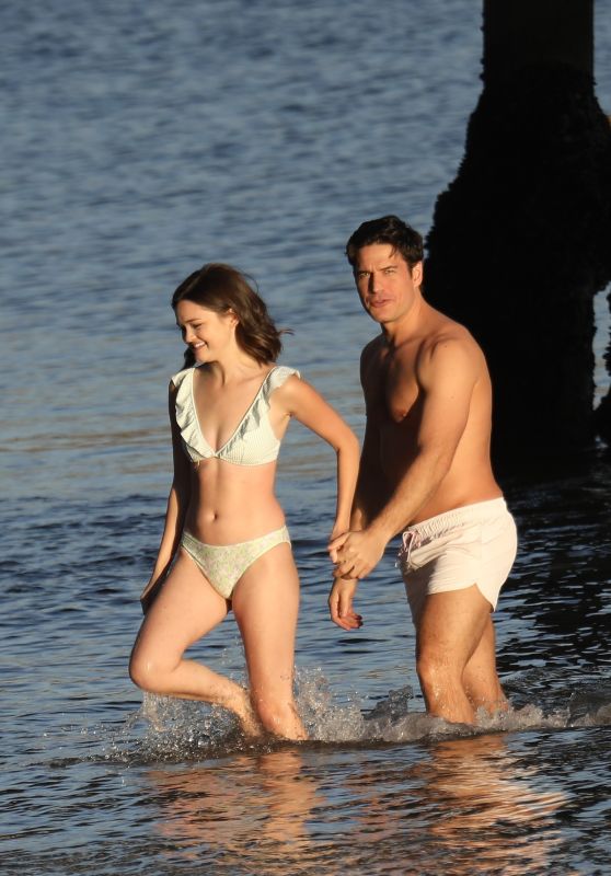 Ciara Bravo Films a Love Scene on the Beach in Malibu 12/11/2023