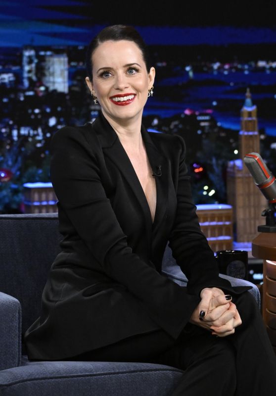 Claire Foy on the Tonight Show in New York 12/14/2023