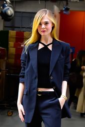 Elle Fanning - Arrives for a Taping of Live with Kelly & Mark in NYC 12/04/2023