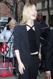 Elle Fanning - Arrives for a Taping of Live with Kelly & Mark in NYC 12/04/2023