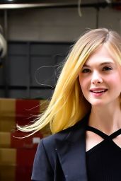 Elle Fanning - Arrives for a Taping of Live with Kelly & Mark in NYC 12/04/2023