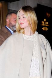 Elle Fanning - Leaves The Tonight Show Starring Jimmy Fallon in New York 12/11/2023