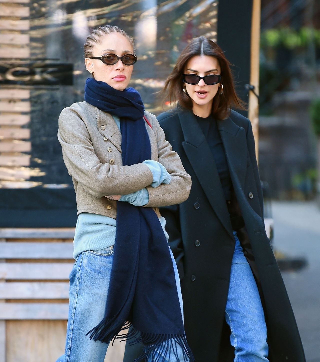 Emily Ratajkowski and Adwoa Aboah Out in New York's West Village 12/12