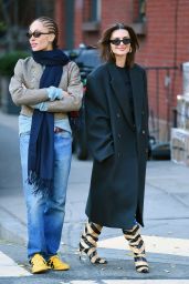 Emily Ratajkowski and Adwoa Aboah Out in New York