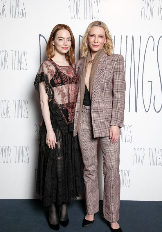 Emma Stone and Cate Blanchett - "Poor Things" Q&A Screening in London 12/15/2023