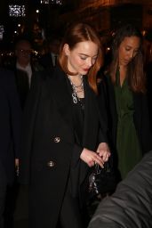 Emma Stone in Louis Vuitton Outfit in Paris 12/11/2023