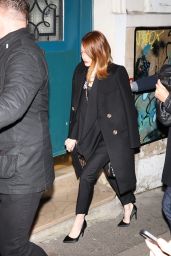 Emma Stone in Louis Vuitton Outfit in Paris 12/11/2023