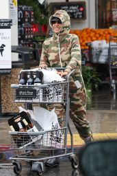 Halle Berry Wearing a camouflaged Onesie in Los Angeles 12/20/2023