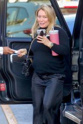 Hilary Duff Arrives at Century City Mall in West Los Angeles 12/12/2023