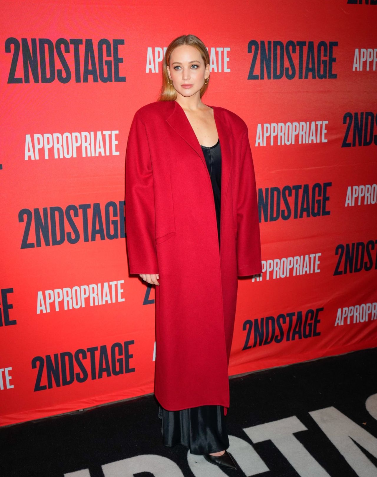 Jennifer Lawrence at "Appropriate" Broadway Opening Night 12/18/2023