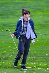 Kristen Stewart and Dylan Meyer Enjoys a Day of Golf in Griffith Park 12/28/2023