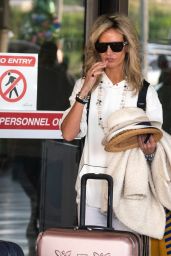 Lady Victoria Herveyin Travel Outfit at Barbados’ Airport 12/25/2023