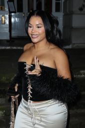 Lateysha Grace at The House of CB Christmas Party in London 11/29/2023
