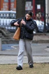 Lea Michele at a Park in New York City 12/17/2023