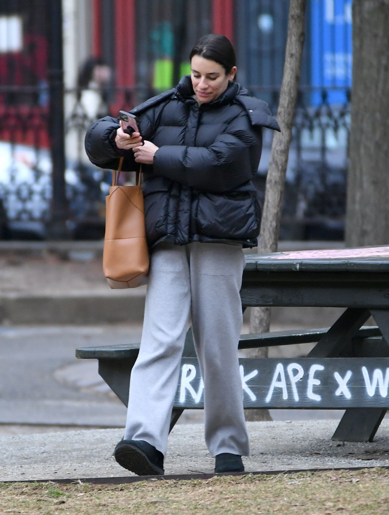 Lea Michele At A Park In New York City 12 17 2023 CelebMafia   Lea Michele At A Park In New York City 12 17 2023 3 