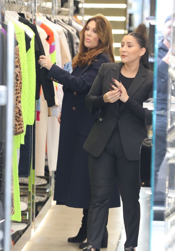 Lisa Vanderpump Shopping on Rodeo Drive in Beverly Hills 12/22/2023