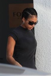 Lori Harvey in Workout Outfit in Los Angeles 12/05/2023