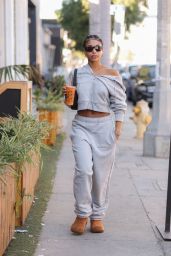 Lori Harvey Stops by Kreation Organic Juicery in West Hollywood 12/05/2023