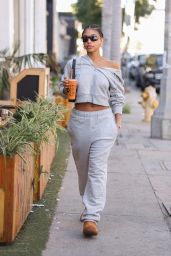 Lori Harvey Stops by Kreation Organic Juicery in West Hollywood 12/05/2023
