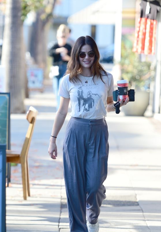 Lucy Hale - Christmas Shopping in Los Angeles 12/16/2023