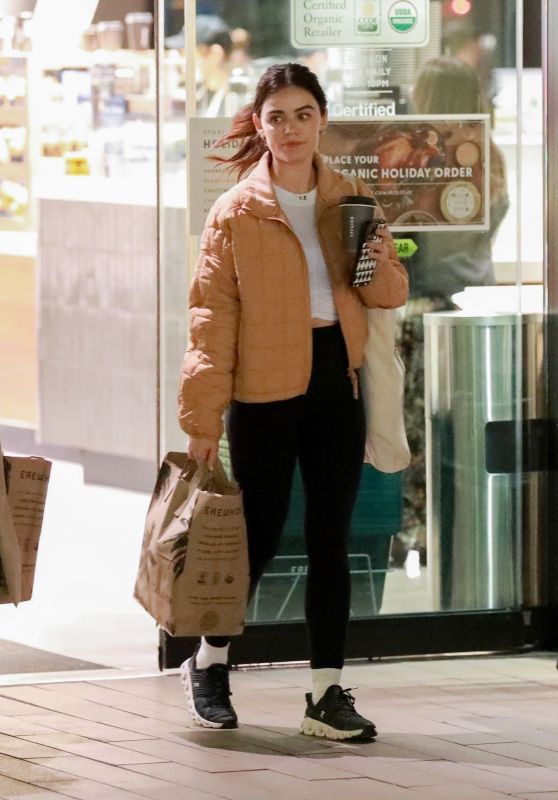 Lucy Hale - Grocery Shopping at Erewhon in Studio City 12/11/2023