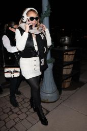 Mariah Carey - Leaving the French Alpine Bistro in Aspen 12/21/2023