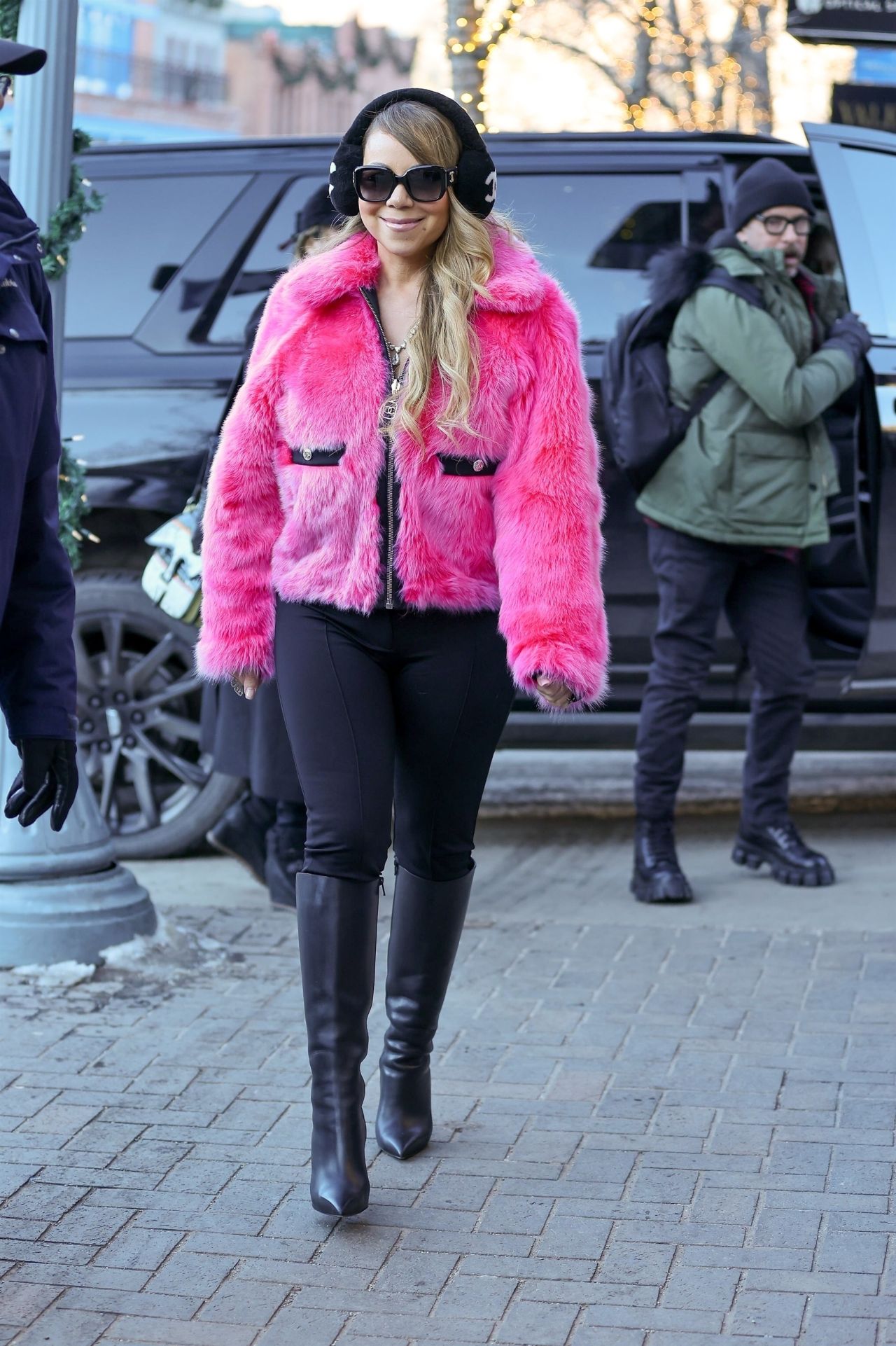 Mariah Carey - Luxury Shopping Day at Prada in Aspen 12/29/2023 ...