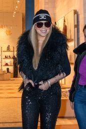 Mariah Carey Wears Stylish Chanel Beanie Shopping in Aspen 12/22/2023