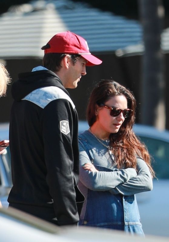 Mila Kunis and Ashton Kutcher - Out in Bel Air 12/28/2023