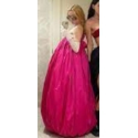 Miss Claire Pink Pouf Dress
