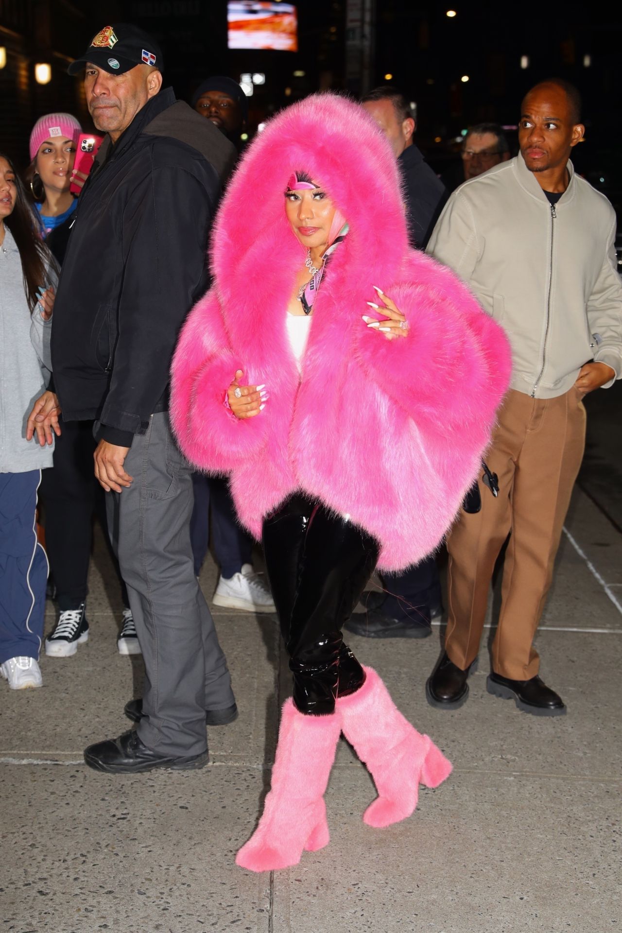 Nicki Minaj's Neon Fur Coats Are Delicious Campy Fun