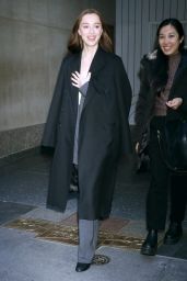 Phoebe Dynevor Exits the Today Show in NYC 12/19/2023