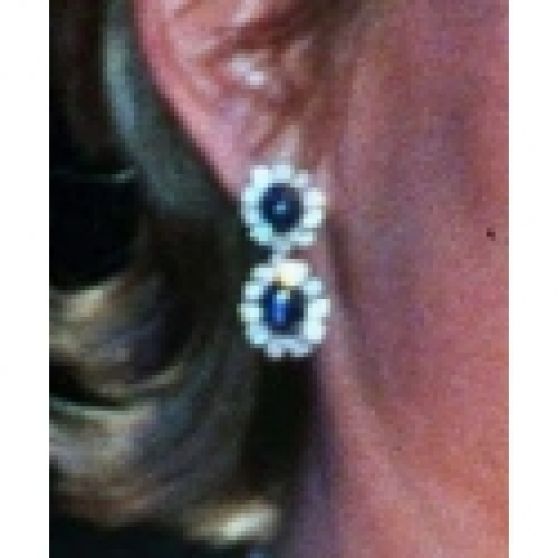 Princess Diana’s Sapphire Drop Earrings