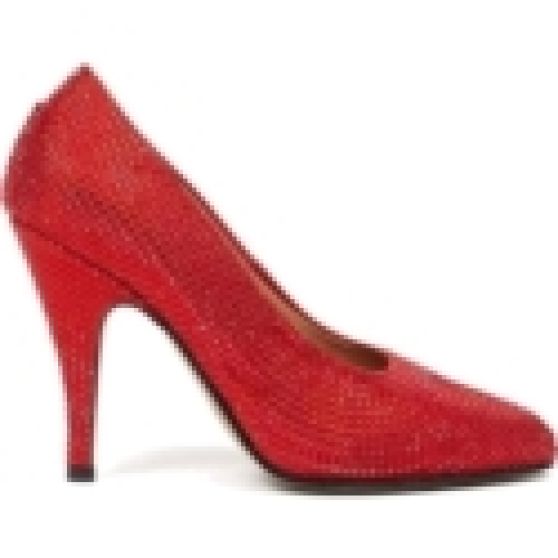 Red Tabi110Mm Rhinestone Embellished Court Shoes