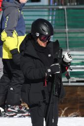 Salma Hayek - Skiing in Aspen 12/27/2023