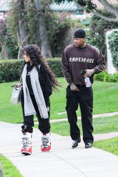 Saweetie and Rappers YG - Out in Beverly Hills 12/28/2023
