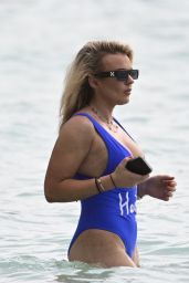 Tallia Storm in a Swimsuit on the Beaches of Barbados 12/24/2023