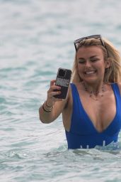 Tallia Storm in a Swimsuit on the Beaches of Barbados 12/24/2023