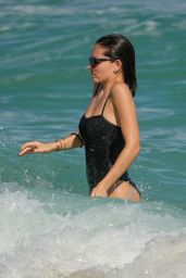 Thylane Blondeau in a Swimsuit at Miami Beach 12/26/2023