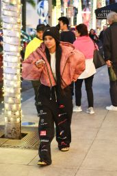 Yodit Yemane Street Style - Shopping on Rodeo Drive in Beverly Hills 12/21/2023