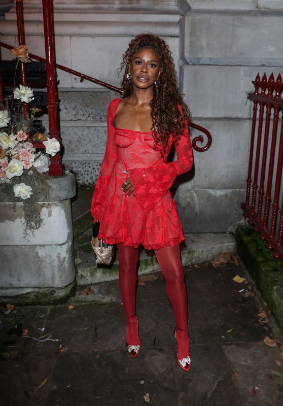 Zeze Millz at The House of CB Christmas Party in London 11/29/2023