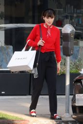 Zooey Deschanel - Shopping at Frame in the Pacific Palisades 12/29/2023