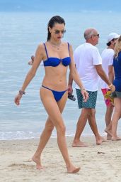 Alessandra Ambrosio on the Beach Playing Beach Tennis in Florianópolis 01/01/2024