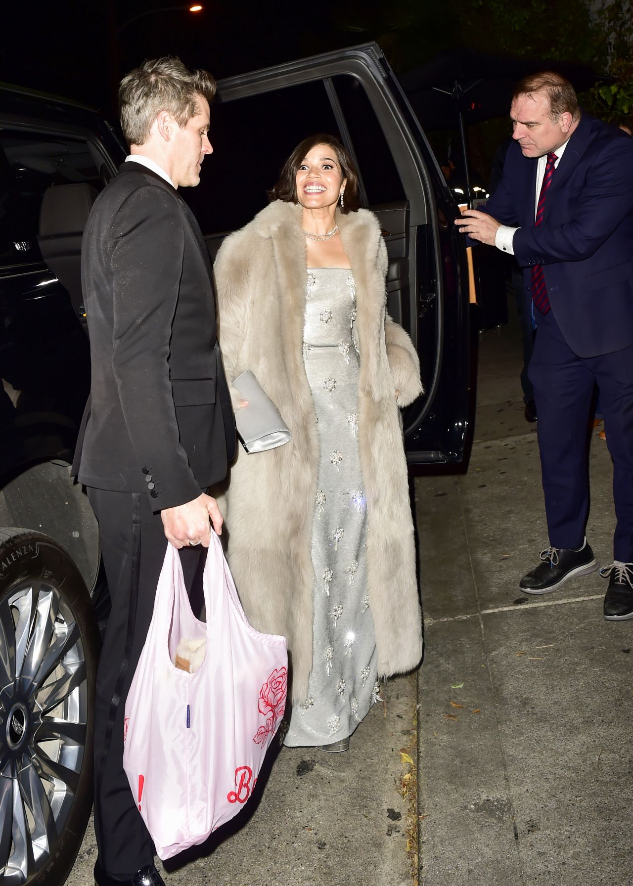 America Ferrera and Ryan Piers Williams at 2024 Golden Globe After