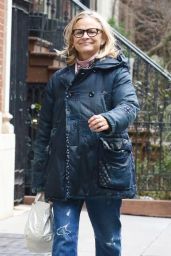 Amy Sedaris Out in Manhattan’s West Village Neighborhood 01/13/2024