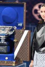 Ana De Armas - Presents the Louis Vuitton Trophy Trunk at the Australian Open in Melbourne 01/28/2024